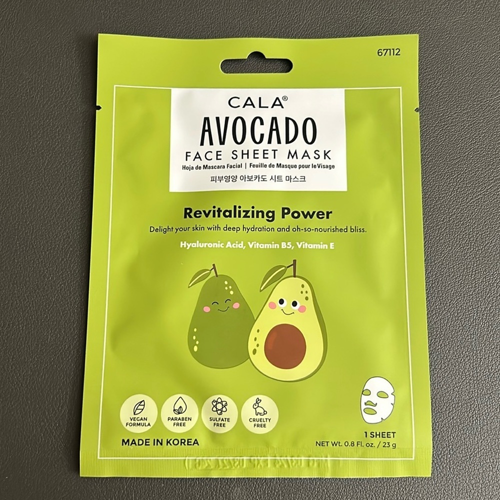 Cala Avocado Face Sheet Mask (Each)